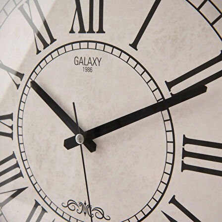 Premium Duvar Saati - Gri - 35 cm