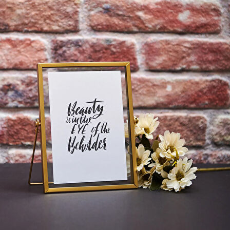 Metal Çerçeve - Gold - 13x18 cm