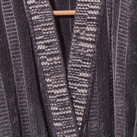 Soft Sun Madness Unisex Bornoz - Gri - L/XL