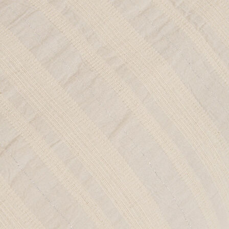 Soft Raye Çift Kişilik Nevresim Takımı - Krem