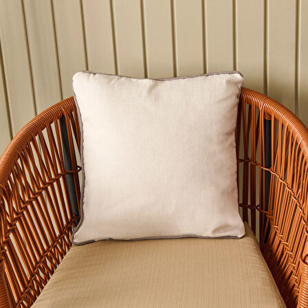 Soft Lucia Alis Kırlent - Yeşil / Ekru - 40x40 cm