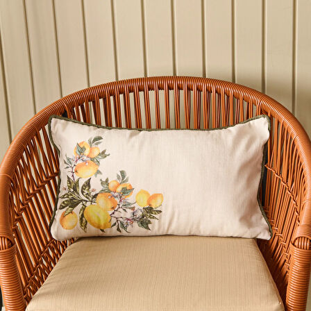 Soft Lime Cello Renata Kırlent - Ekru - 30x50 cm