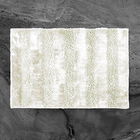 Soft Line 2'li Banyo Paspası - Krem - 60x90 cm + 45x60 cm