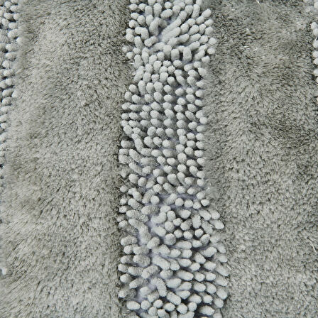 Soft Line 2'li Banyo Paspası - Gri - 60x90 cm + 45x60 cm