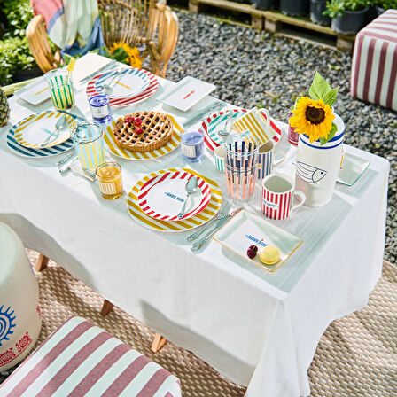 Soft Granny Masa Örtüsü - Beyaz - 140x200 cm