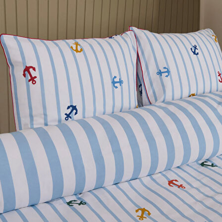 Soft Marina Çift Kişilik Nevresim Takımı - Beyaz