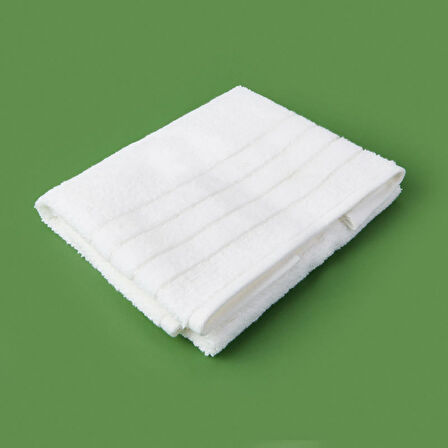 Soft Palm Breeze Devon Yüz Havlusu - Ekru - 50x90 cm