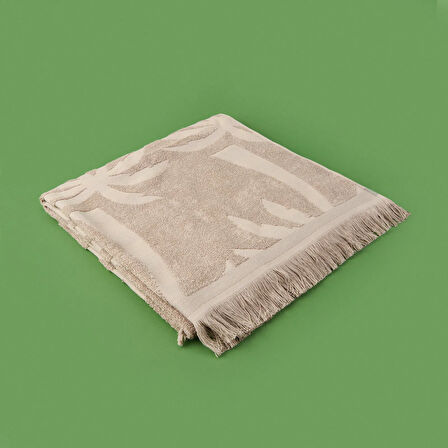 Soft Elio Plaj Havlusu - Bej - 70x140 cm