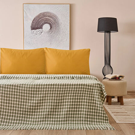Soft Verda Tek Kişilik Pike - Yeşil - 160x220 cm