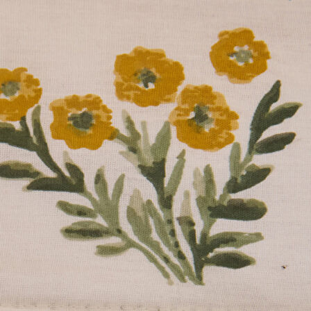 Soft Folky Tek Kişilik Nevresim Takımı - Beyaz