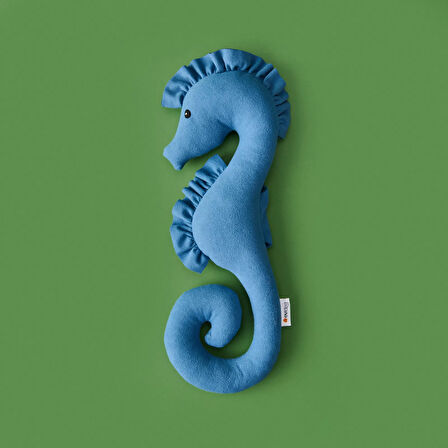 Soft Denizatı Figürlü Yastık - Mavi - 18x40 cm