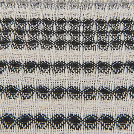 Soft Radiant Çift Kişilik Pike - Ekru / Siyah - 200x230 cm