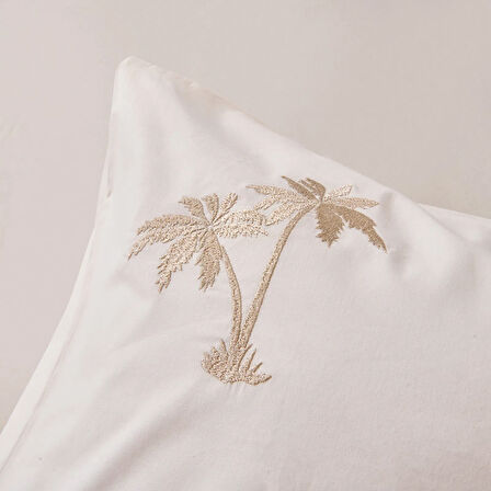 Soft Ravela Çift Kişilik Nevresim Takımı - Krem