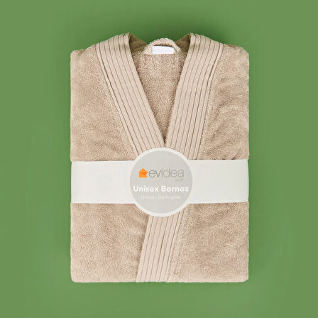 Soft Premium Unisex Bornoz - Bej - S / M