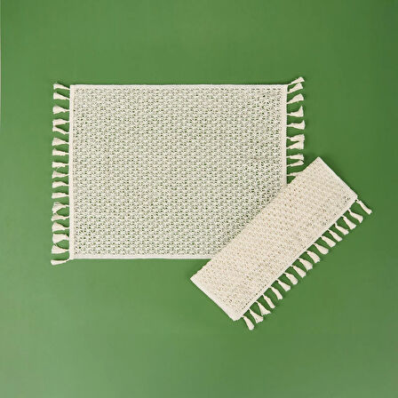 Soft Santa 2'li Amerikan Servis - Beyaz - 30x55 cm