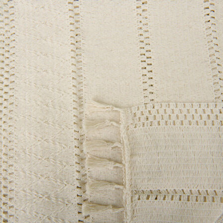 Soft Castel Runner - Beyaz - 35x145 cm