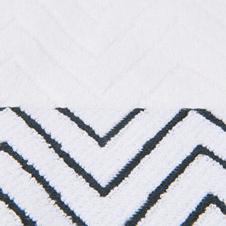 Soft Wave Banyo Havlusu - Beyaz - 70x140 cm