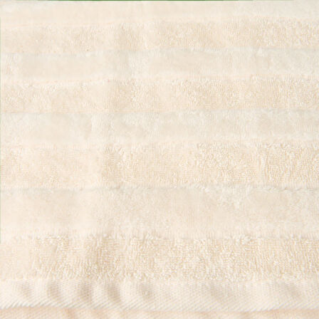 Soft Kadife Banyo Havlusu - Ekru - 70x140 cm