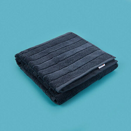 Soft Kadife Yüz Havlusu - Antrasit - 50x100 cm