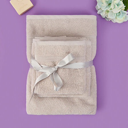 Soft 3'lü Havlu Seti - Gri