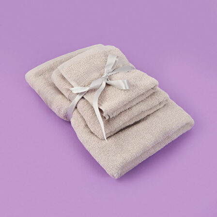 Soft 3'lü Havlu Seti - Gri