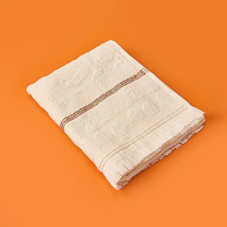 Soft Zeleno El Havlusu - Krem - 30x50 cm