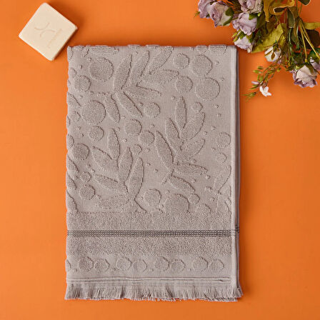 Soft Zeleno Ayak Havlusu - Gri - 50x70 cm