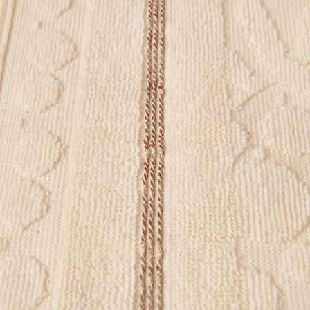 Soft Zeleno Yüz Havlusu - Krem - 50x70 cm