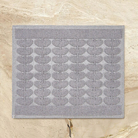 Soft Mosir 2'li Banyo Paspası - Gri - 60x100 cm + 50x60 cm