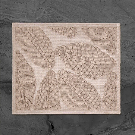 Soft Big Barg 2'li Banyo Paspası - Bej - 60x100 cm + 50x60 cm