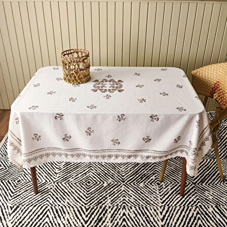 Soft St Tropez Masa Örtüsü - Bej - 150x150 cm