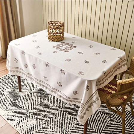 Soft St Tropez Masa Örtüsü - Bej - 150x150 cm