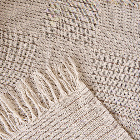 Soft Nemo Koltuk Şalı - Ekru / Bej - 180x220 cm