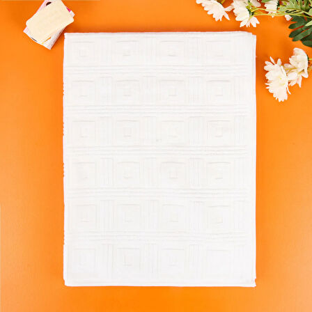 Soft Kybele Banyo Havlusu - Beyaz - 68x137 cm