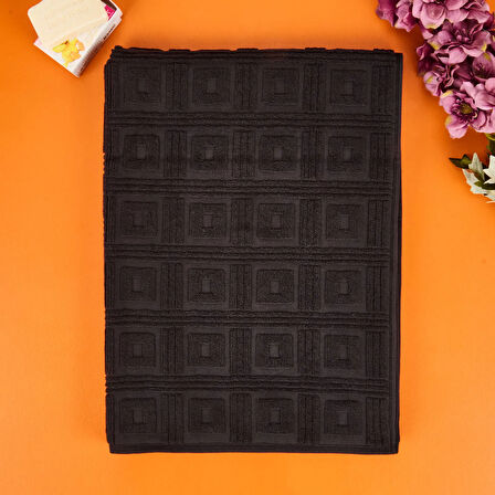 Soft Kybele Banyo Havlusu - Siyah - 68x137 cm