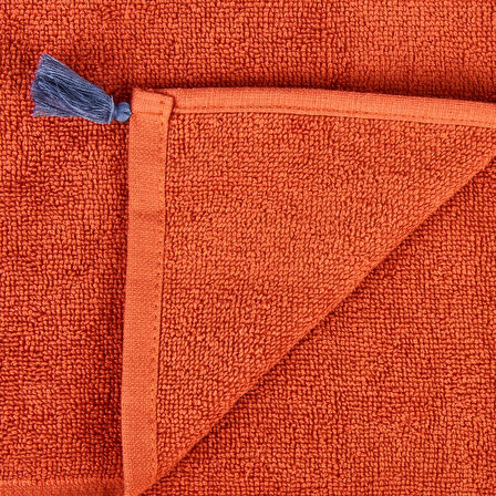 Soft Litrik Yüz Havlusu - Kiremit - 50x90 cm