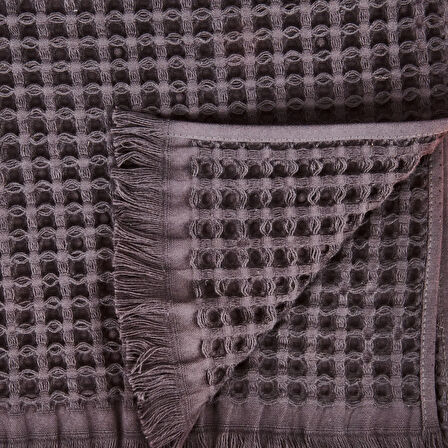 Soft Waffle Saç Havlusu - Antrasit - 50x70 cm