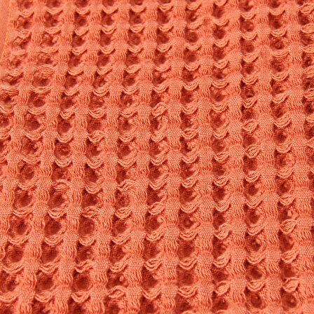Soft Waffle Mutfak Havlusu - Kiremit - 30x45 cm