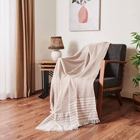Soft Koltuk Örtüsü - Bej - 180x210 cm