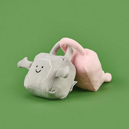 Soft Kilit Figürlü 2'li Yastık - Pembe / Gri