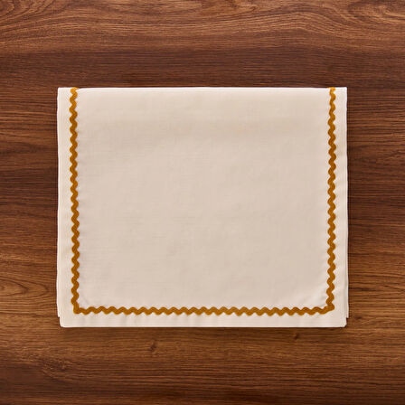 Soft Mustard Runner - Ekru - 40x140 cm