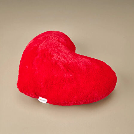 Soft Love Figürlü Yastık - Kırmızı - 45 cm