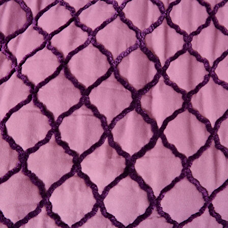 Store Fiona Çift Kişilik 7 Parça Yatak Örtüsü Seti - Mürdüm