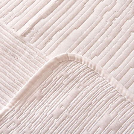 Soft Arven Tek Kişilik Yatak Örtüsü - Beyaz - 180x240 cm