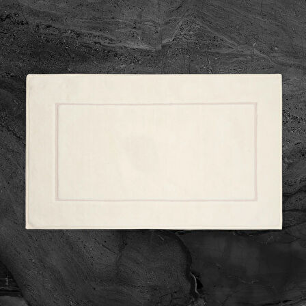 Soft Pete 2'li Banyo Paspası - Beyaz - 60x100 cm + 50x60 cm