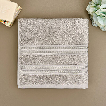 Soft Lapa Yüz Havlusu - Gri - 50x90 cm