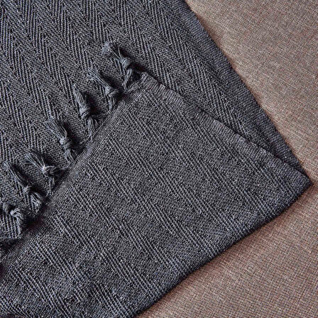 Soft Koltuk Şalı - Antrasit - 180x210 cm