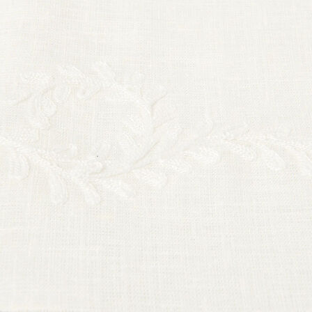 Soft Keten Runner - Beyaz - 40x130 cm