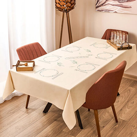 Soft Senem Masa Örtüsü - Bej - 145x200 cm