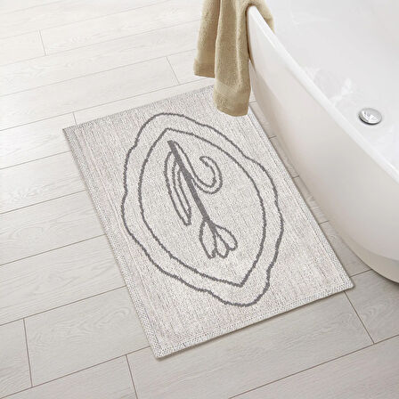 Soft Tulip Banyo Paspası - Ekru - 50x80 cm